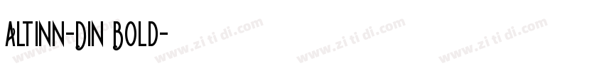 Altinn-DIN Bold字体转换